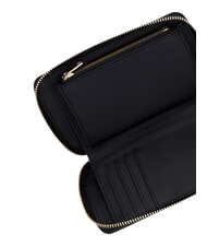 TOMMY HILFIGER TH LOGOTAPE Portafoglio zip around black - Portafogli Donna - 5