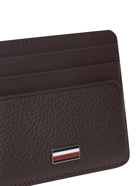 TH CENTRAL Portacarte di credito in pelle coffee bean - Portafogli Uomo