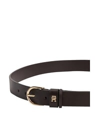 TOMMY HILFIGER ESSENTIAL EFFORTLESS Cintura in pelle Made in Italy fondant brown - Cinture - 3