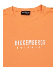 BIKKEMBERGS ICONIC T-shirt di cotone, a manica corta salmon - T-shirt Uomo - 2