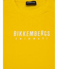 BIKKEMBERGS ICONIC T-shirt di cotone, a manica corta yellow - T-shirt Uomo - 2