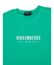 BIKKEMBERGS ICONIC T-shirt di cotone, a manica corta green - T-shirt Uomo - 2