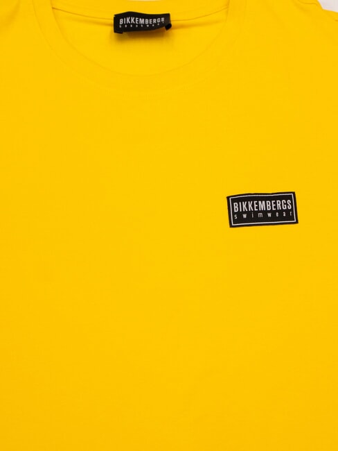 BASIC T-shirt a manica corta, a girocollo yellow - T-shirt Uomo