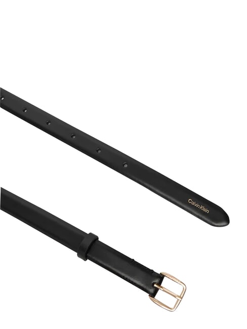 ESSENTIAL BUCKLE Cintura in pelle black / antique light gold - Cinture
