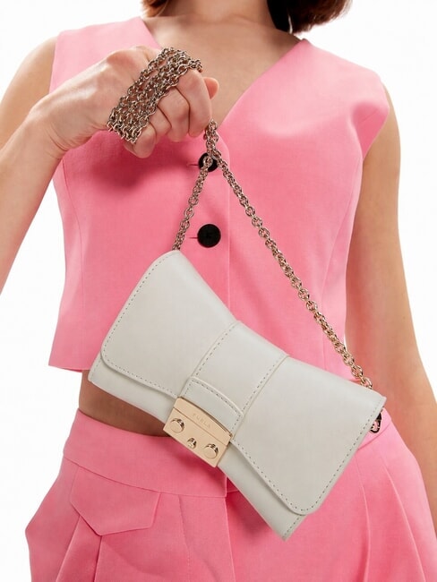 METROPOLIS Mini bag in pelle a tracolla marshmallow - Borse Donna