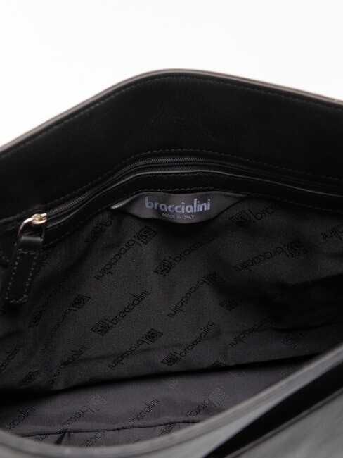SANDRA Borsa a spalla, in pelle nero - Borse Donna