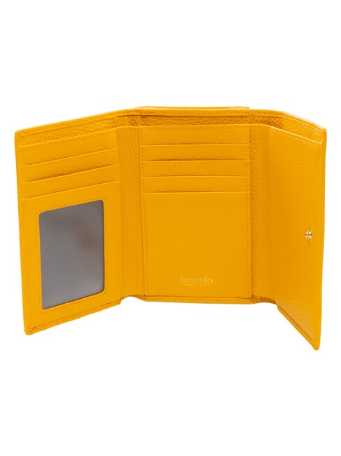 BASIC Portafoglio medio in pelle giallo - Portafogli Donna