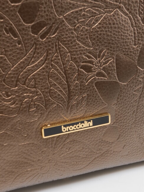 LOLA Shopping Bag in pelle nero/bronzo - Borse Donna