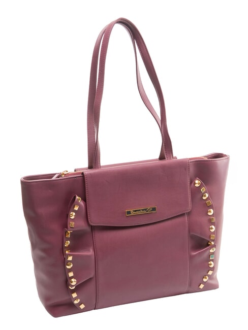 TUA GLAM Shopping bag a spalla bordeaux - Borse Donna