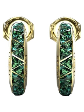 TRINITY Orecchini in acciaio yellow gold/violet - Orecchini