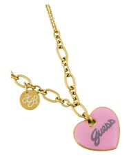 GUESS VINTAGE Collana in acciaio yellow gold/pink - Collane - 3