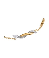 GUESS TWIST Bracciale intrecciato, in acciaio yellow gold/rhodium - Bracciali Donna - 2