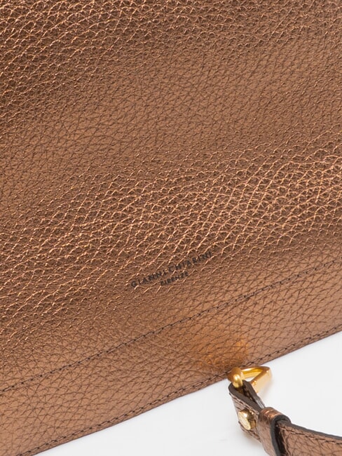 OLGA Borsa in pelle a spalla con tracolla toasted - Borse Donna