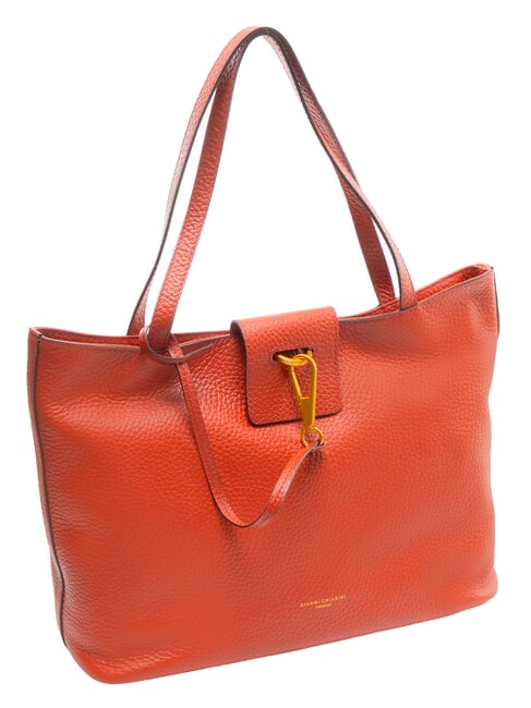 MARISOL Borsa shopping in pelle brick red - Borse Donna