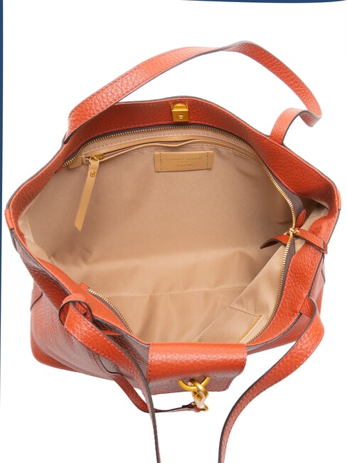 MARISOL Borsa shopping in pelle brick red - Borse Donna