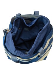 BLAUER KNITTED Borsa da mare a mano, con tracolla cream/navy - Borse Donna - 4