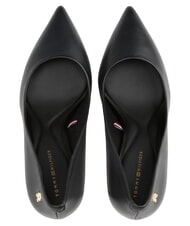 TOMMY HILFIGER TH  D&eacute;collet&eacute; tacco 9 in pelle black - Scarpe Donna - 2