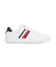TOMMY HILFIGER ESSENTIAL LEATHER Sneakers in pelle white - Scarpe Uomo - 8
