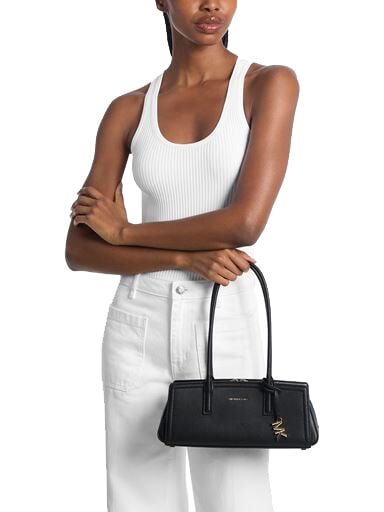 LAILA Borsa a spalla, in pelle black - Borse Donna