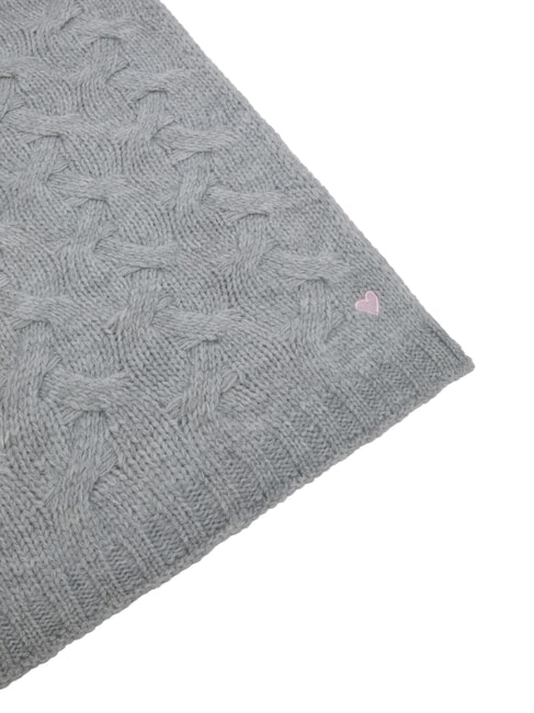 COLD WEATHER Sciarpa con logo ricamato grigio - Sciarpe