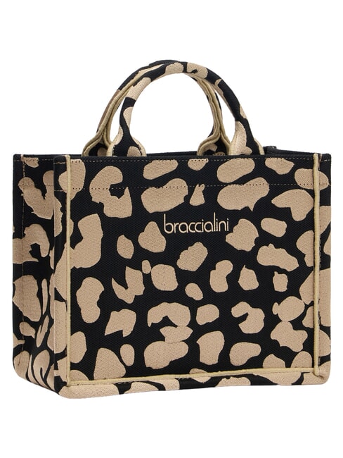 WINTER S Borsa a mano, manico doppio leopard - Borse Donna