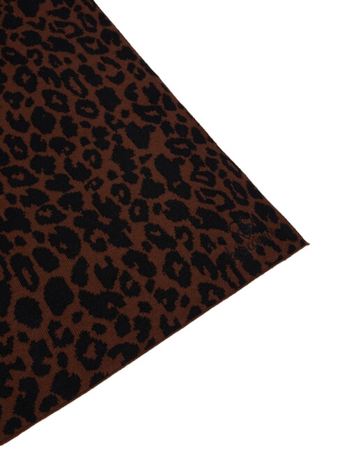 COLD WEATHER Sciarpa con logo ricamato leopard - Sciarpe