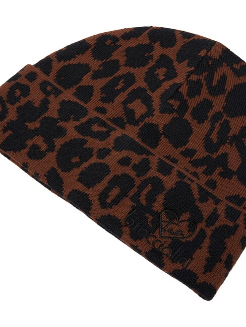 COLD WEATHER Cappello con bordo a risvolto leopard - Cappelli