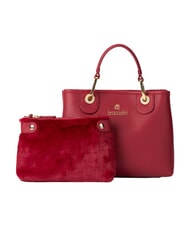 BRACCIALINI BETH M Borsa a mano con doppio manico rosso - Borse Donna - 3