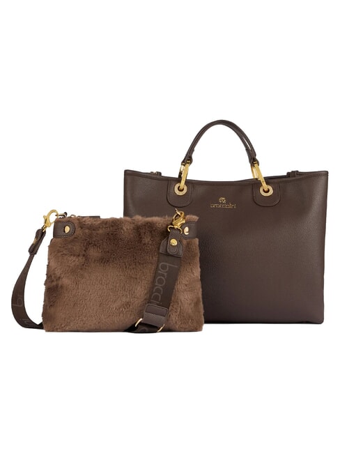 BETH L Borsa a mano con doppio manico marrone - Borse Donna