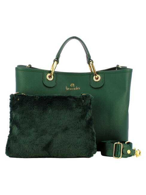 BETH L Borsa a mano con doppio manico verde - Borse Donna