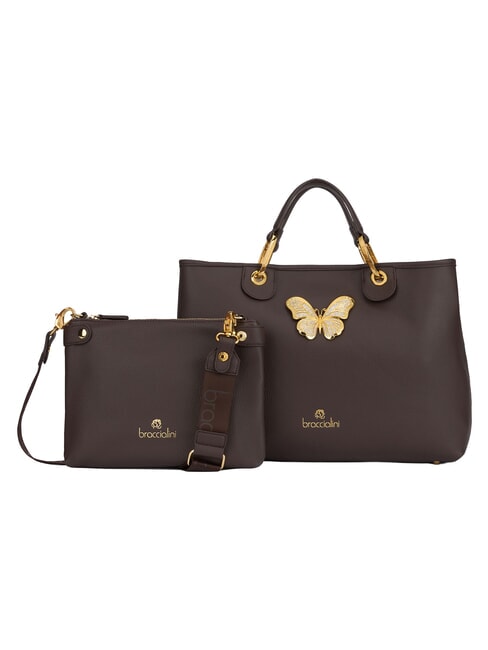 BETH JEWELS L Borsa a mano doppio manico, con tracolla marrone - Borse Donna