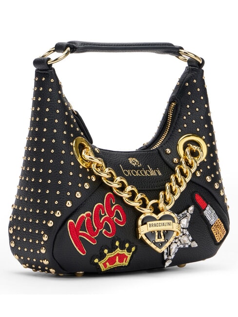 ROCK Borsa mini a spalla, con tracolla nero - Borse Donna