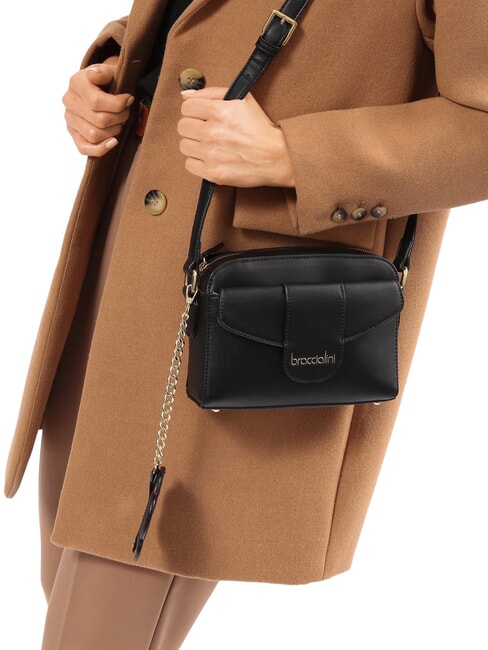 MIRROR Borsa a tracolla con specchio nero - Borse Donna