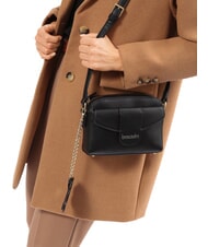 BRACCIALINI MIRROR Borsa a tracolla con specchio nero - Borse Donna - 2