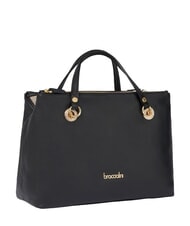BRACCIALINI NORA Borsa a mano in pelle con tracolla nero - Borse Donna - 2