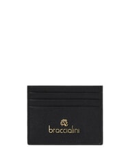 BRACCIALINI BASIC Portacarte piatto in pelle nero - Portafogli Donna - 2
