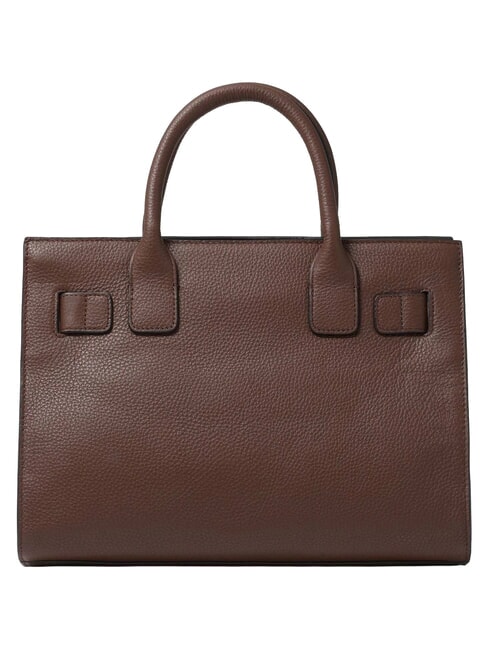 HELLEN Borsa a mano in pelle con tracolla marrone - Borse Donna