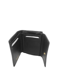 BRACCIALINI BASIC Portafoglio piccolo in pelle con patta nero - Portafogli Donna - 2