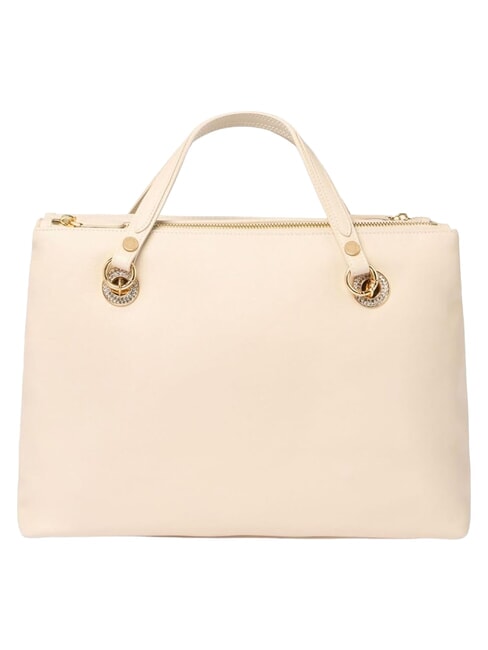 NORA Borsa a mano in pelle con tracolla beige - Borse Donna