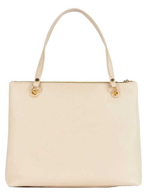 NORA Borsa a spalla in pelle con tasca beige - Borse Donna
