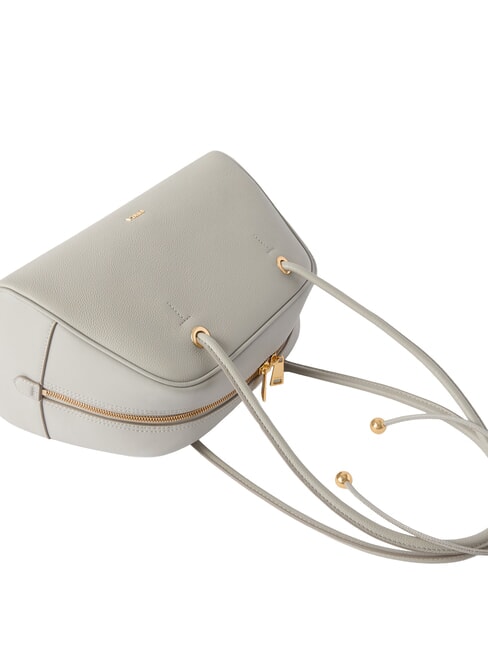 POPPY Borsa a spalla, in pelle stone gray - Borse Donna