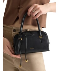 FURLA POPPY Borsa mini a mano, con tracolla Nero - Borse Donna - 6