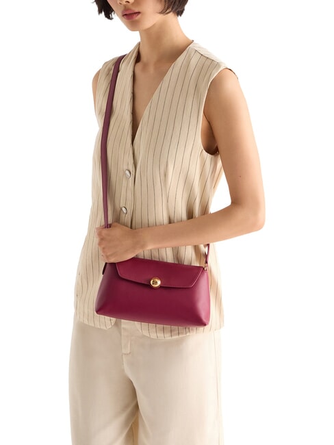 SFERA SOFT Borsa a mano in pelle, con tracolla rododendro - Borse Donna