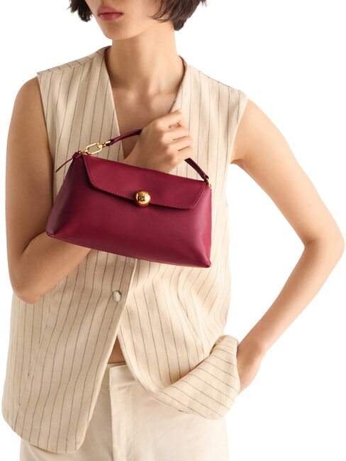 SFERA SOFT Borsa a mano in pelle, con tracolla rododendro - Borse Donna