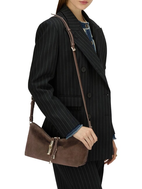 DEBBY Borsa a spalla, in pelle toni espresso - Borse Donna