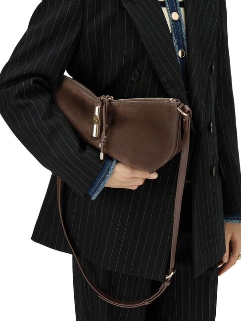 DEBBY Borsa a spalla, in pelle toni espresso - Borse Donna