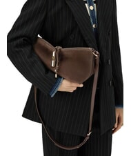 FURLA DEBBY Borsa a spalla, in pelle toni espresso - Borse Donna - 5