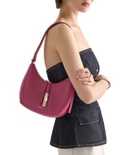 FURLA GOCCIA Borsa a spalla pelle martellata rododendro - Borse Donna - 6