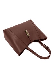 FURLA GOCCIA Borsa a spalla, in pelle cioccolato - Borse Donna - 5
