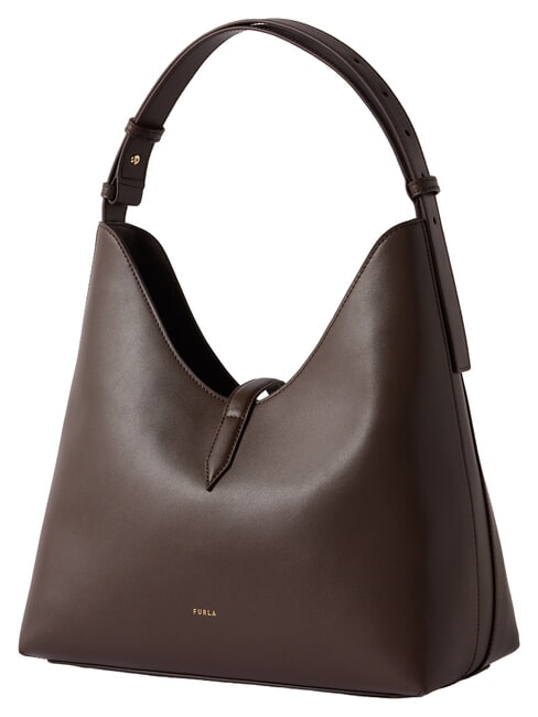 GOCCIA Borsa in pelle a spalla cioccolato - Borse Donna